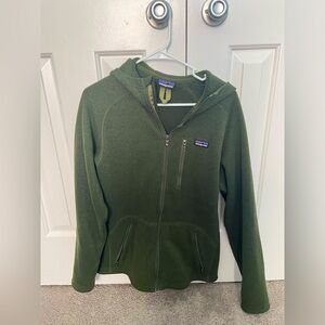 Patagonia Men’s Large Better Sweater Full Zip Fleece Jacket with Hood Green